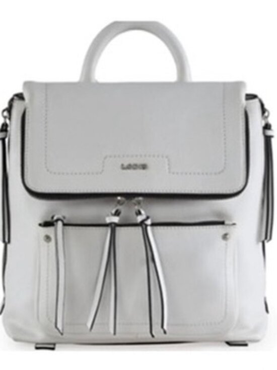 LODÍS Leather Backpack Taupe Pebbled Leather main image 7